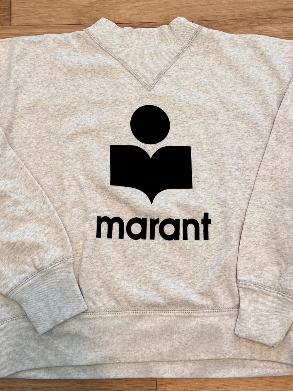 Isabel Marant Étoile Gray Logo Sweatshirt Sz 40